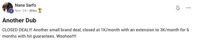 feedback from customer